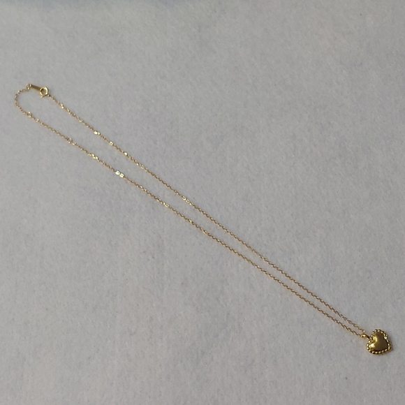 Sterling Silver Heart/Love Gold Plated Necklace - Picture 3 of 9